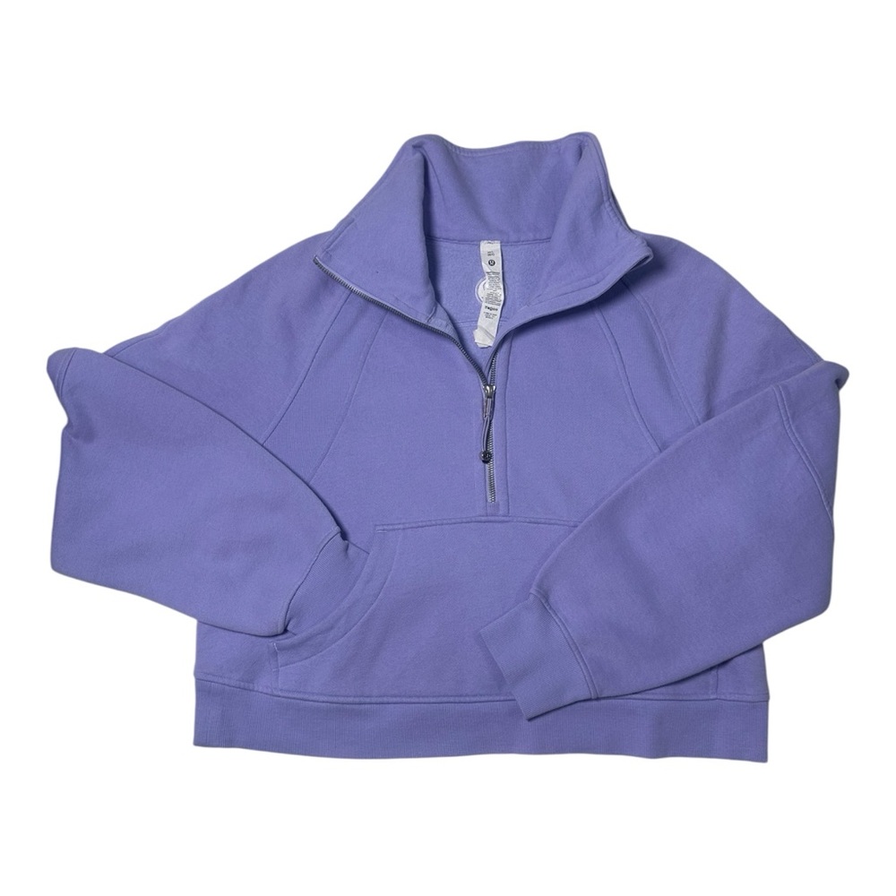 Lululemon Scuba Half Zip Hoodie – Lavender 
– M/L RareColor, Excellent Condition